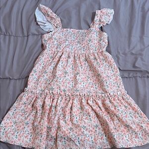 Floral Pink Kids Dress